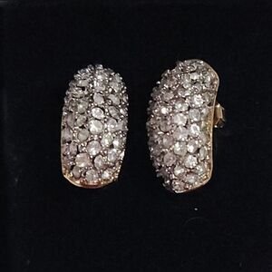 Gold Overlay And  CZ paj cz 925 china earrings